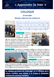 Le colloque « Apprendre la mer »