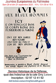 Journées Européennes du Patrimoine 2025, Lorient, Samedi 20 et dimanche 21 septembre 2025