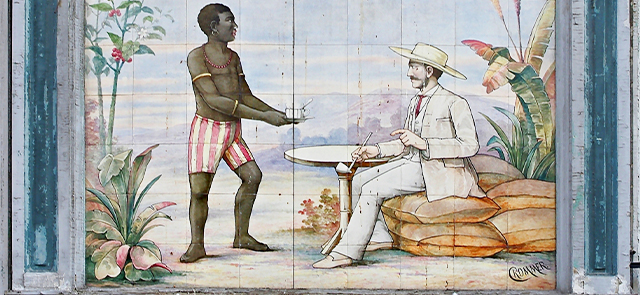 Publication : Paris colonial et anticolonial. Promenades dans la capitale. Une histoire de l’esclavage et de la colonisation. Dorigny Marcel et Ruscio Alain, Éditions Hémisphères, 2024. Illustration : Au planteur, au planteur rue des Petits-Carreaux, Paris Publication : Paris colonial et anticolonial. Promenades dans la capitale. Une histoire de l’esclavage et de la colonisation. Dorigny Marcel et Ruscio Alain, Éditions Hémisphères, 2024. Illustration : Au planteur, au planteur rue des Petits-Carreaux, Paris