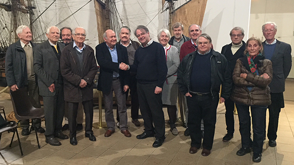 La délégation Méditerranée accueille le président de la SFHM. Mardi 27 mars 2018 au Musée de la Marine de Toulon