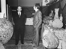 1973, Jean-Pierre_Joncheray à l'inauguration d’une exposition archéologique
